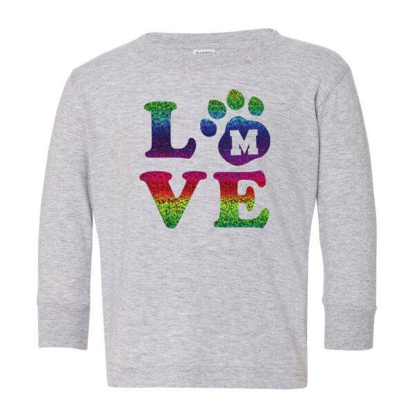 Rabbit Skins - Toddler Long Sleeve Fine Jersey Tee - Vinyl Transfer Logo Thumbnail