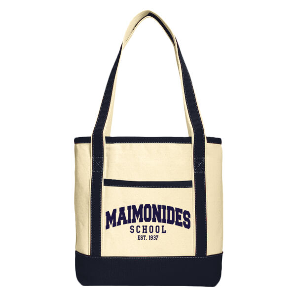 Port Authority® Medium Cotton Canvas Boat Tote - Printed Logo Thumbnail