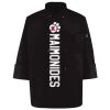Ten Pearl Button Black Chef Coat Thumbnail