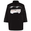 Ten Pearl Button Black Chef Coat Thumbnail