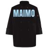 Ten Pearl Button Black Chef Coat Thumbnail